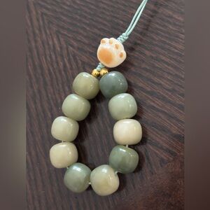 Semi-Precious Beaded Bag Phone Charm Lanyard